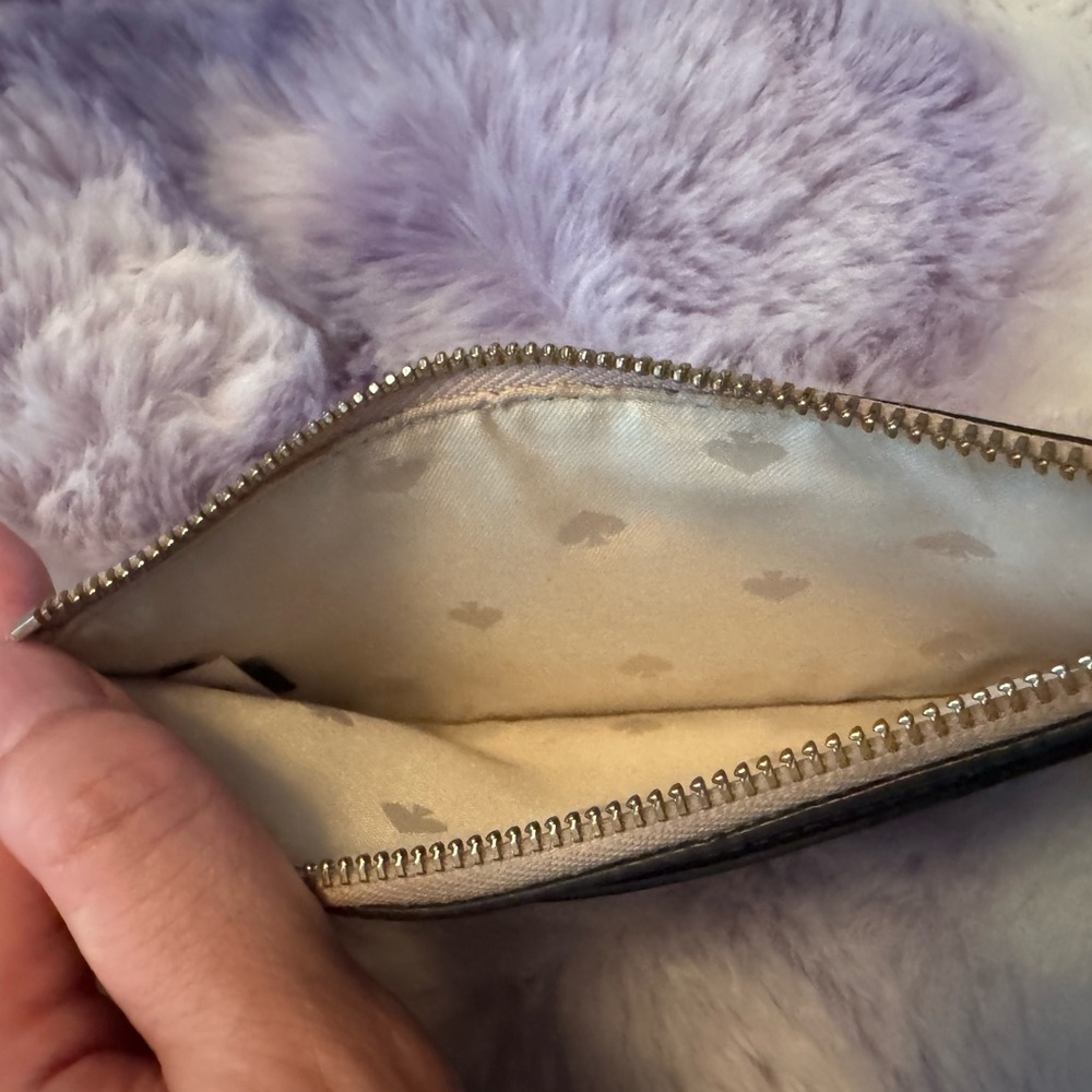 Kate Spade Glimmer Large Slim Card Wallet Signature canvas Metallic - Picture 5 of 6